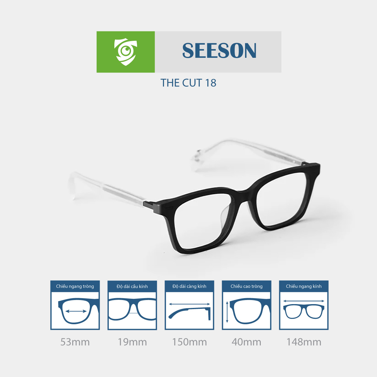 Gọng kính SEESON THE CUT 18 - Ảnh 2