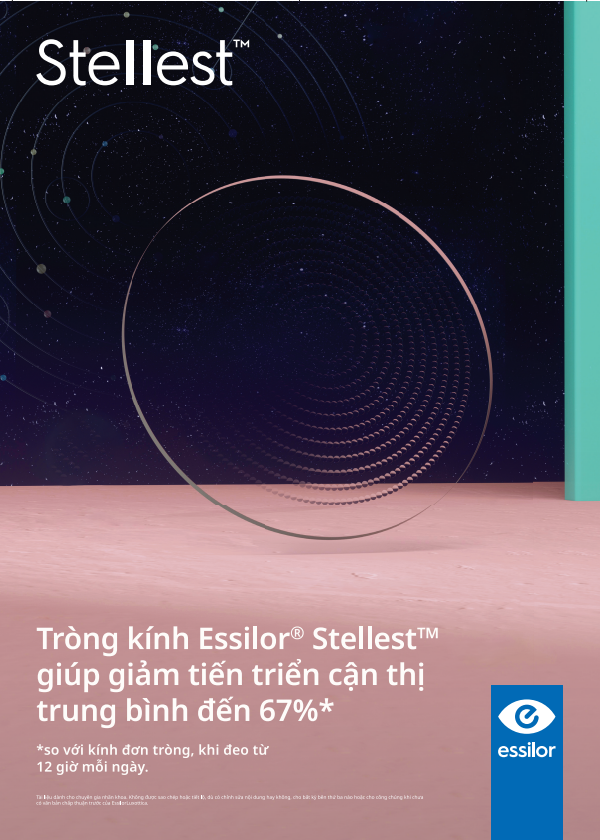 tròng kính kiểm soát cẩn thị Essilor Stellest