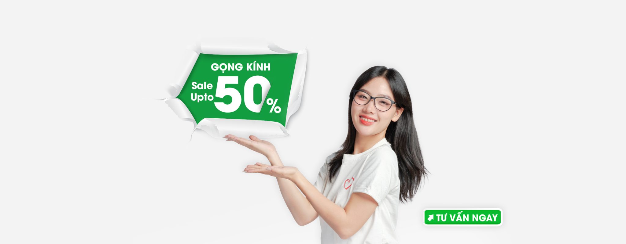Khám Phá Chương Trình Khuyến Mãi: SALE UPTO 50% Gọng Kính - 20% Tròng Kính