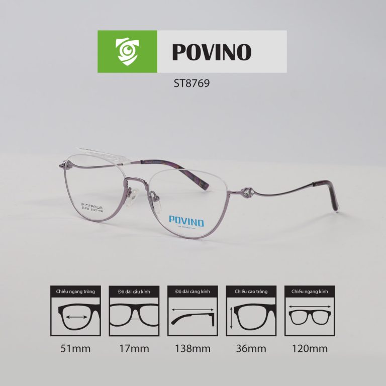 Gọng kính POVINO ST8769 - Ảnh 2