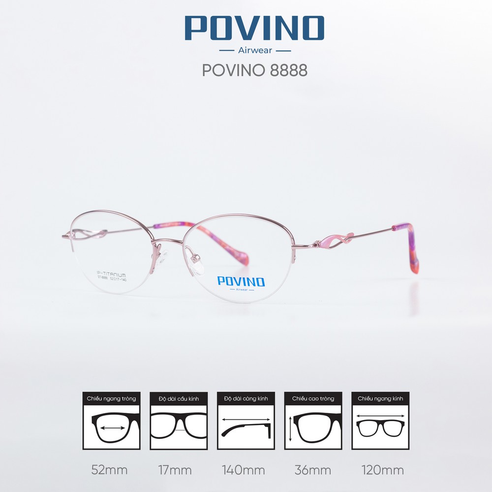 Gọng kính POVINO ST8963 - Ảnh 4