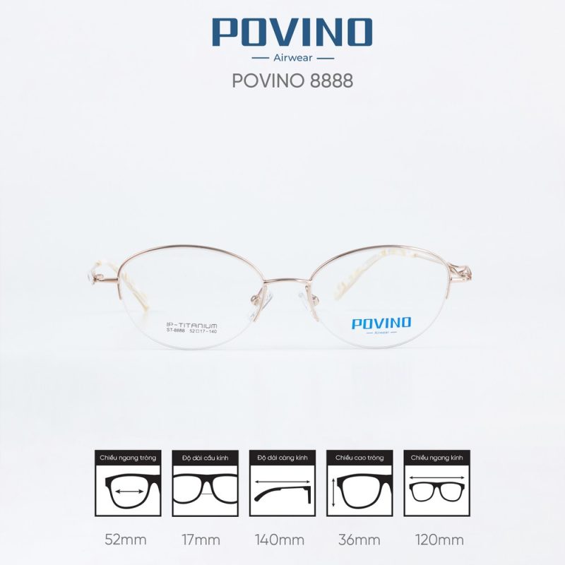Gọng kính POVINO ST8888