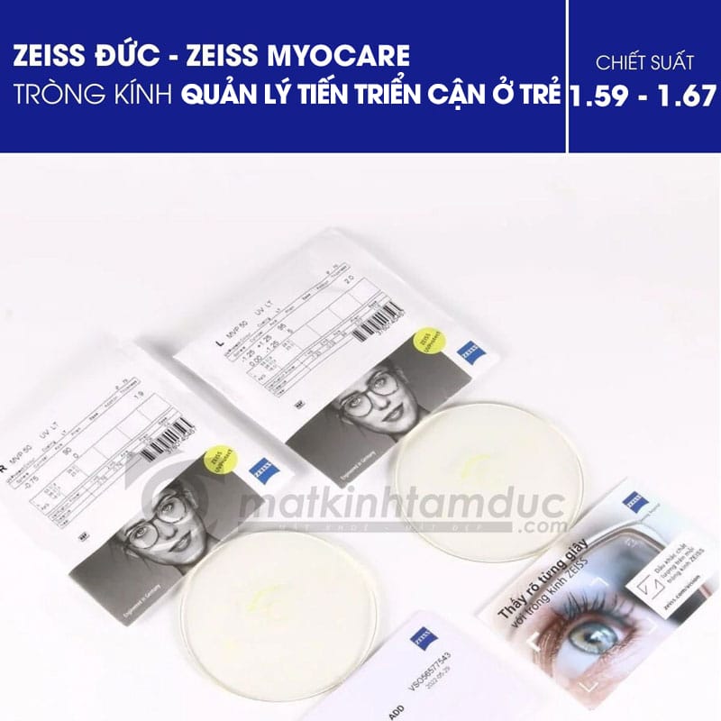 Tròng kính ZEISS MYOCARE - Giải pháp quản lý tiến triển cận thị ở trẻ
