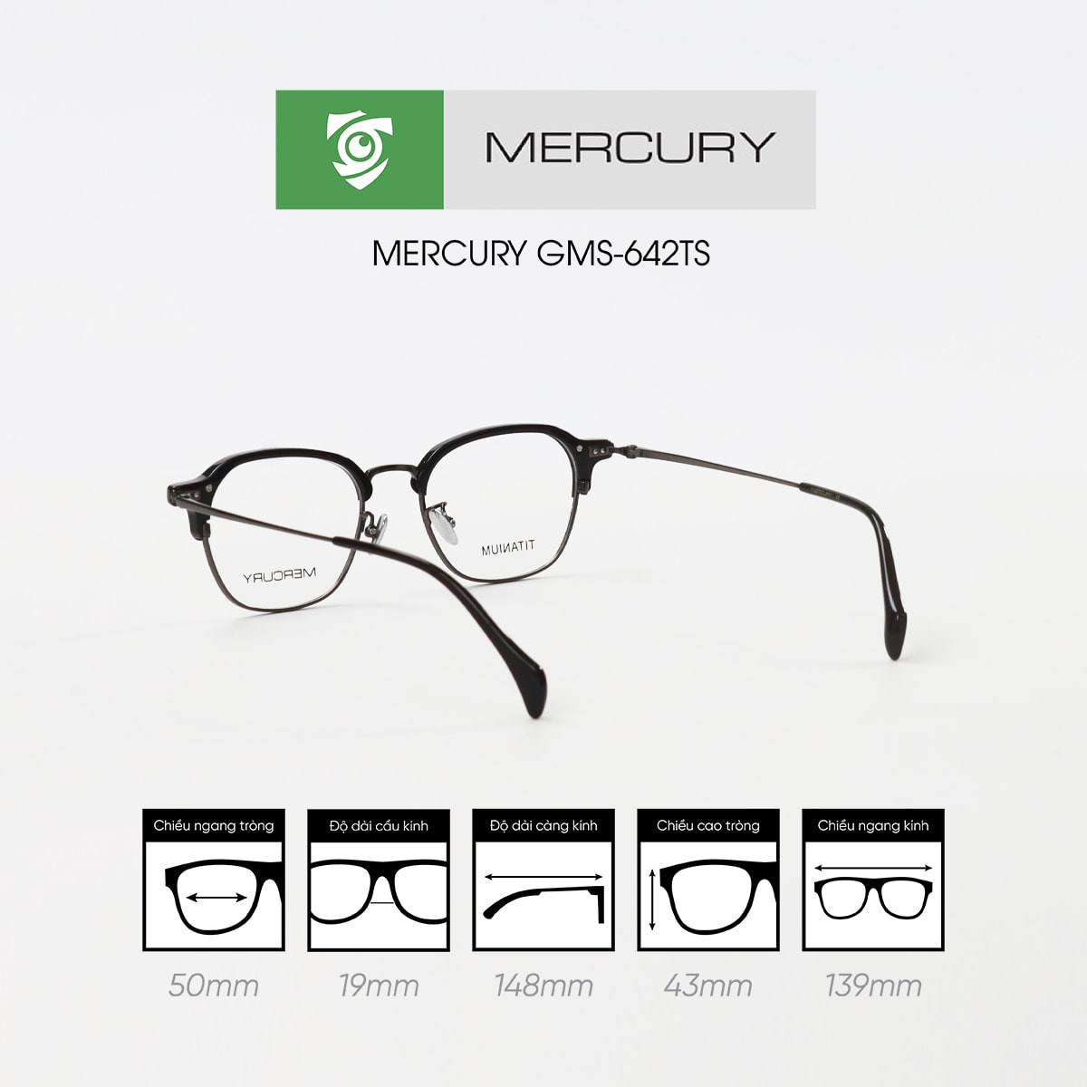 Gọng kính MERCURY GMS-642TS - Ảnh 4
