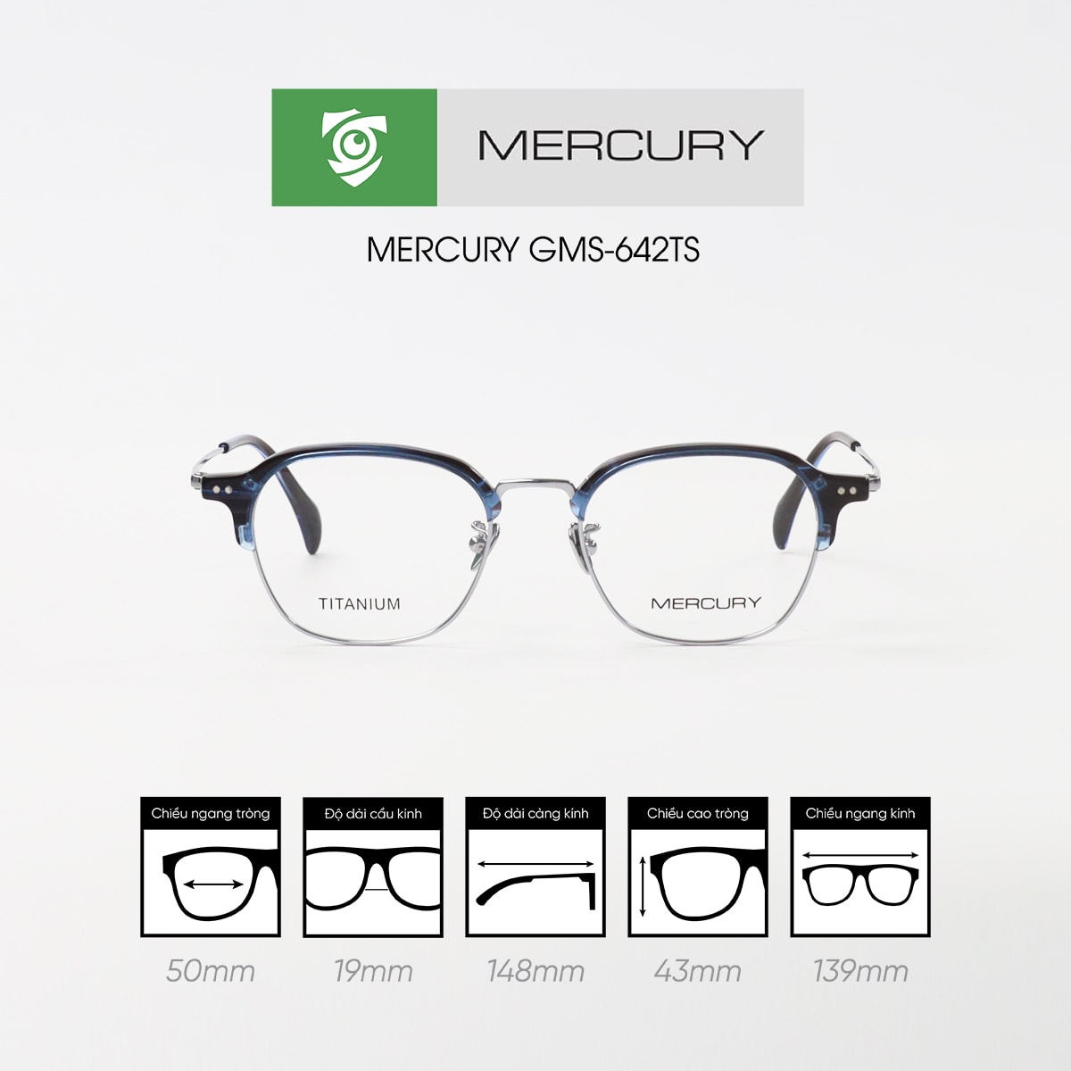 Gọng kính MERCURY GMS-642TS - Ảnh 7