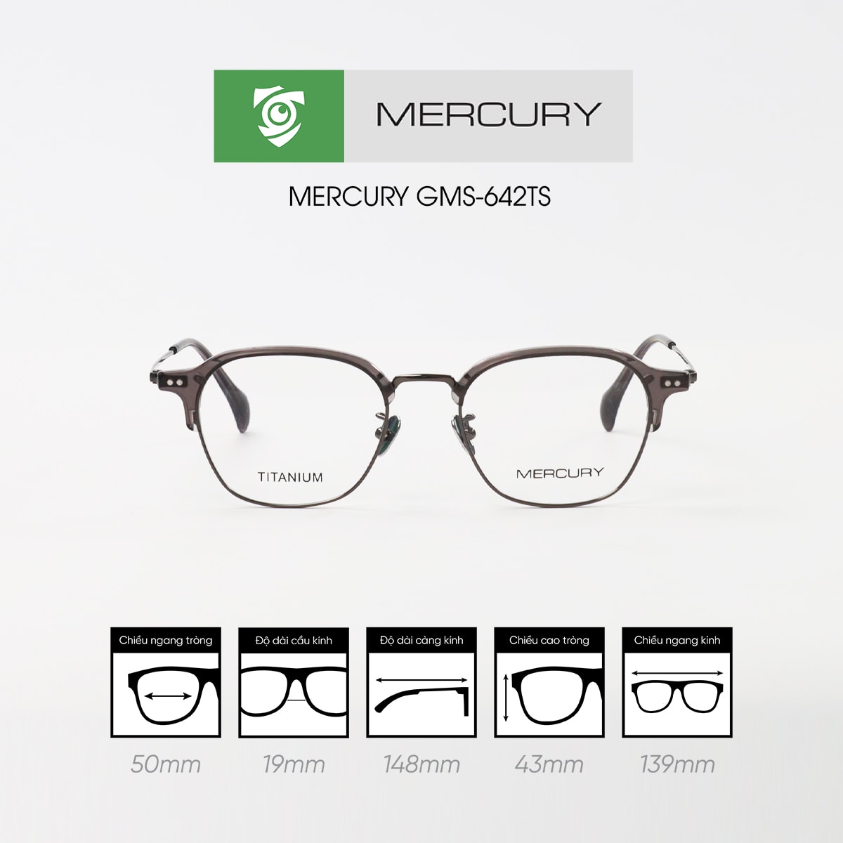 Gọng kính MERCURY GMS-642TS - Ảnh 5
