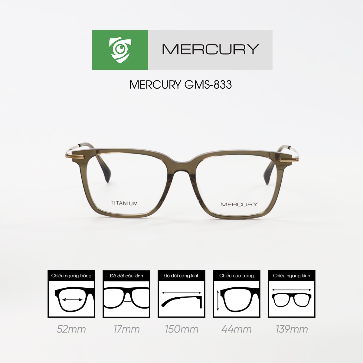 Gọng kính MERCURY GMS-833 - Ảnh 5