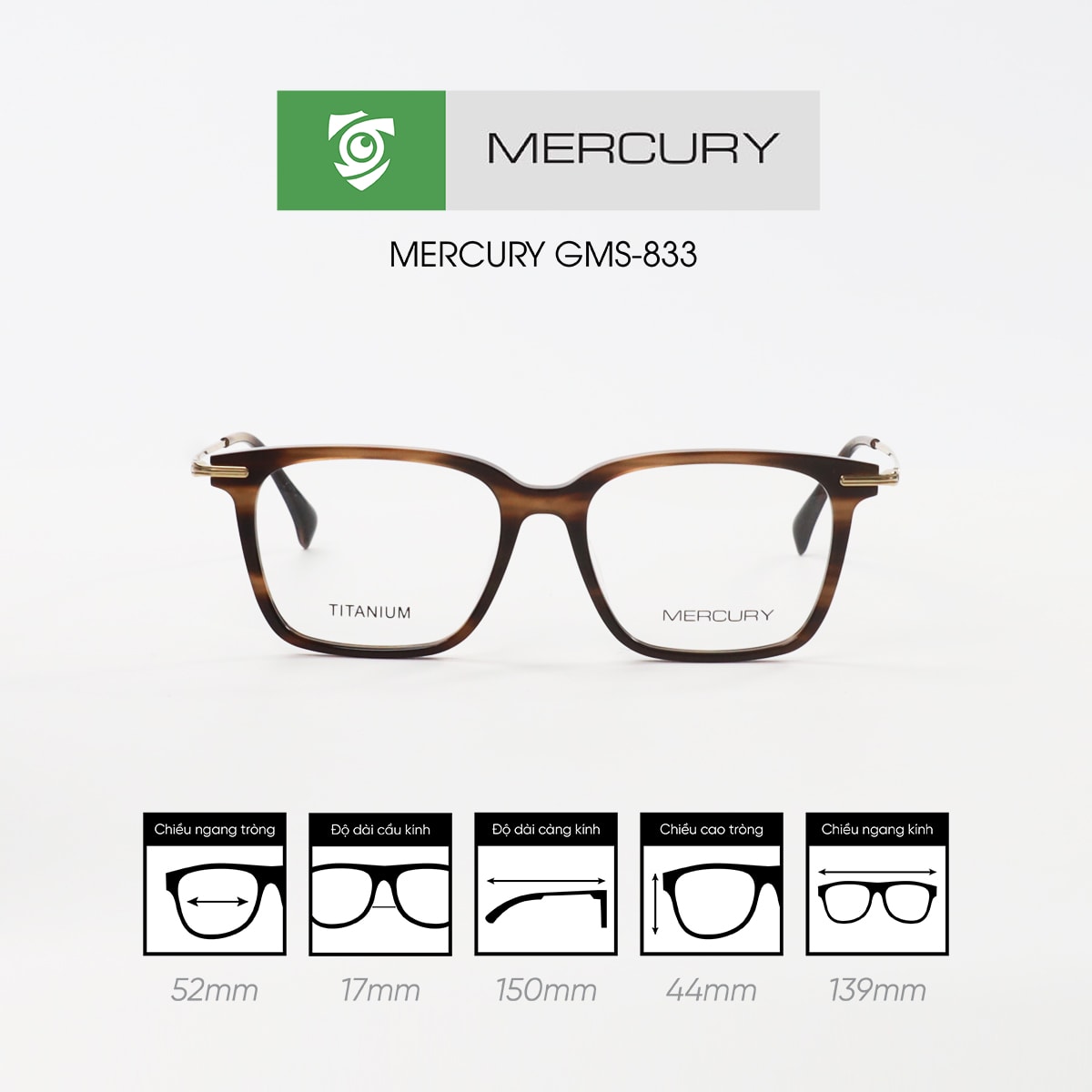 Gọng kính MERCURY GMS-833 - Ảnh 6