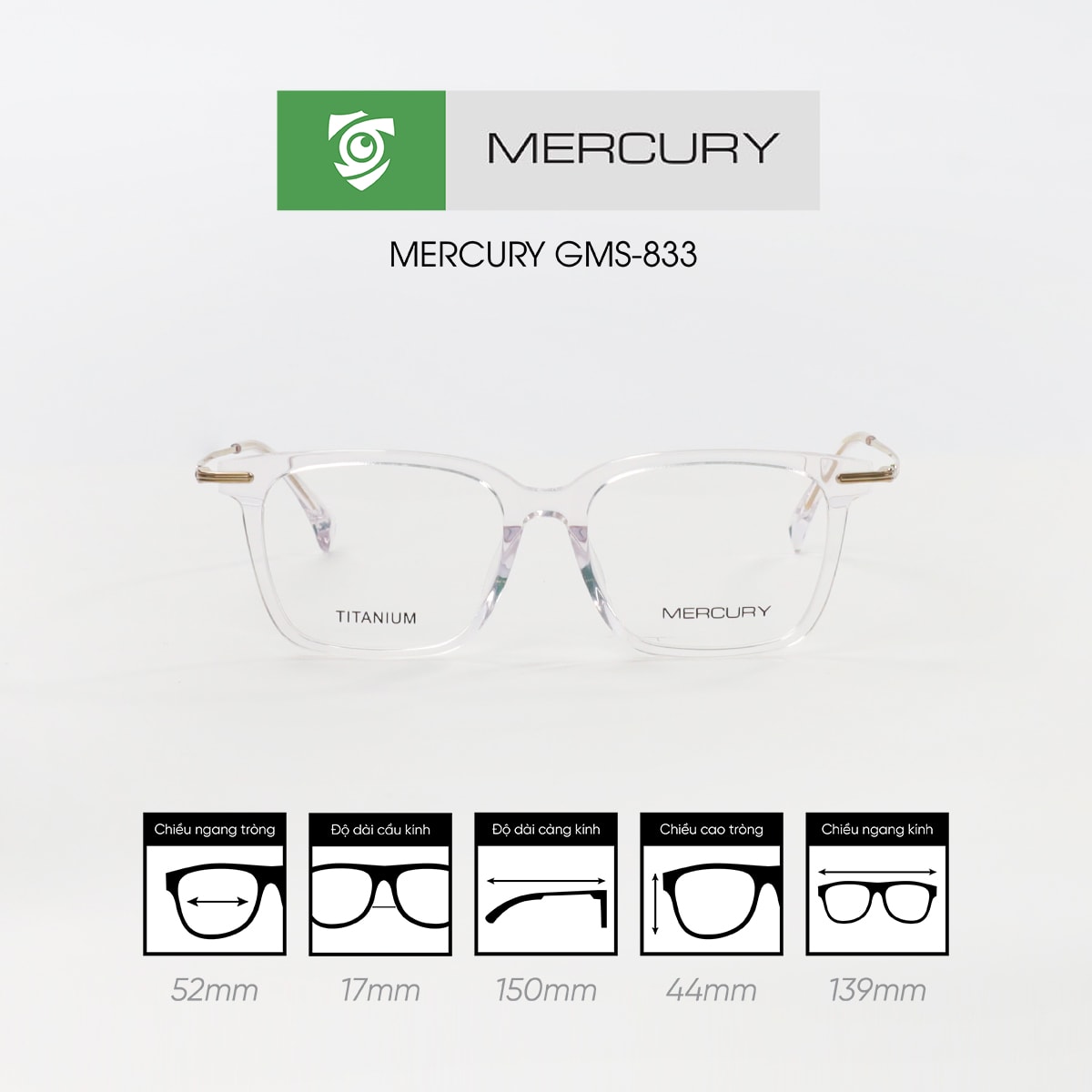 Gọng kính MERCURY GMS-833 - Ảnh 4