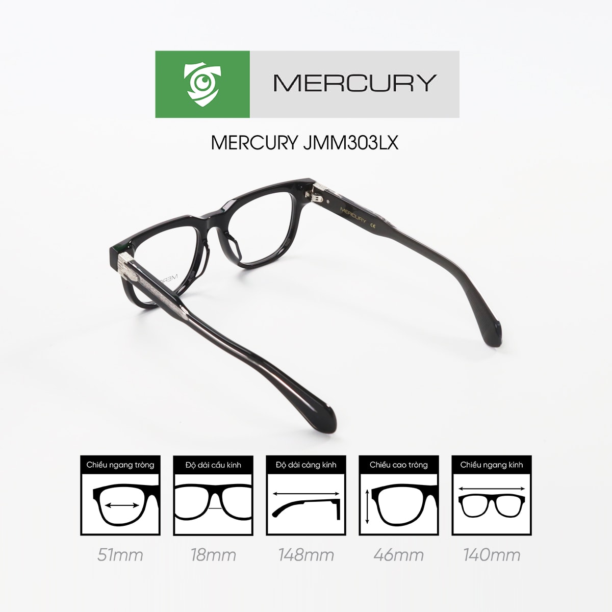Gọng kính MERCURY JMM303LX - Ảnh 3