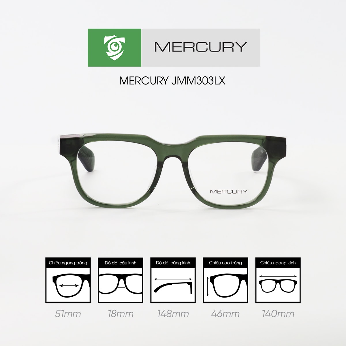 Gọng kính MERCURY JMM303LX - Ảnh 6