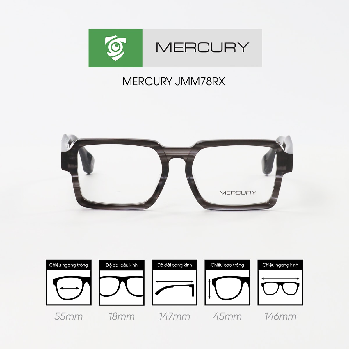 Gọng kính MERCURY JMM78RX - Ảnh 7
