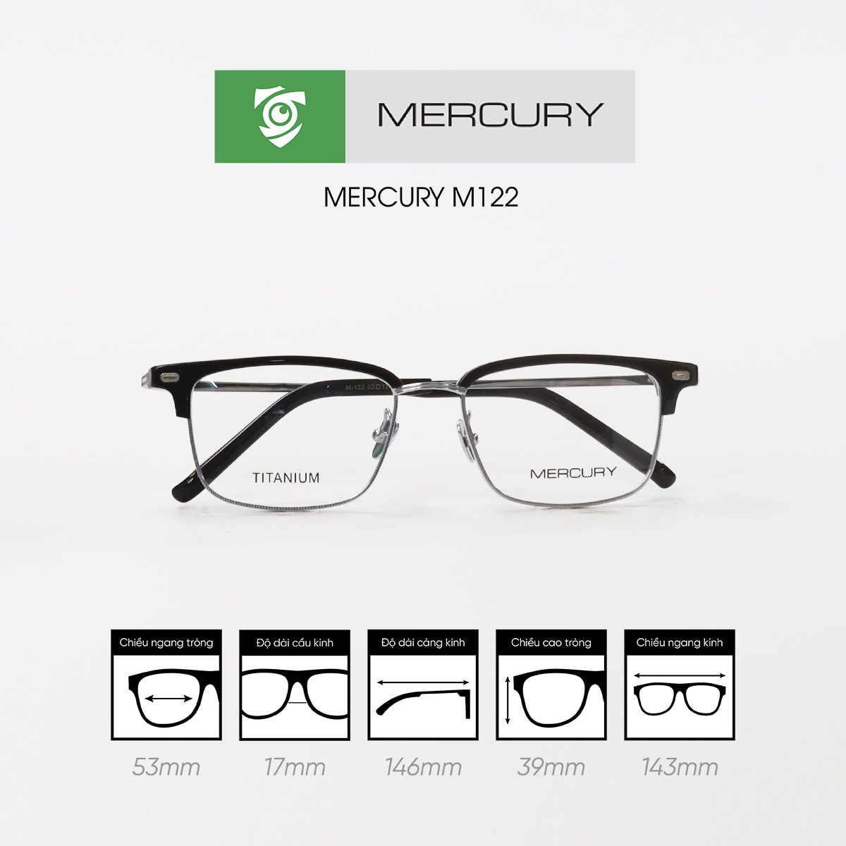 Gọng kính MERCURY M122 - Ảnh 4