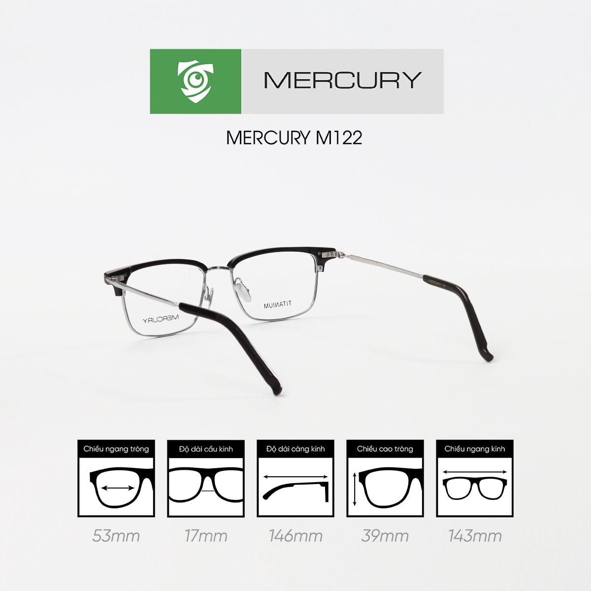 Gọng kính MERCURY M122 - Ảnh 3