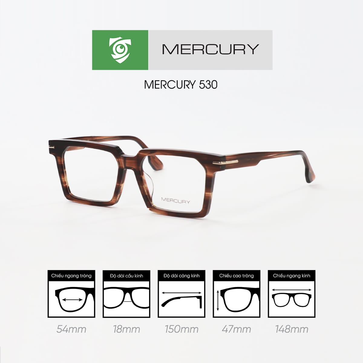 Gọng kính MERCURY 530 - Ảnh 10