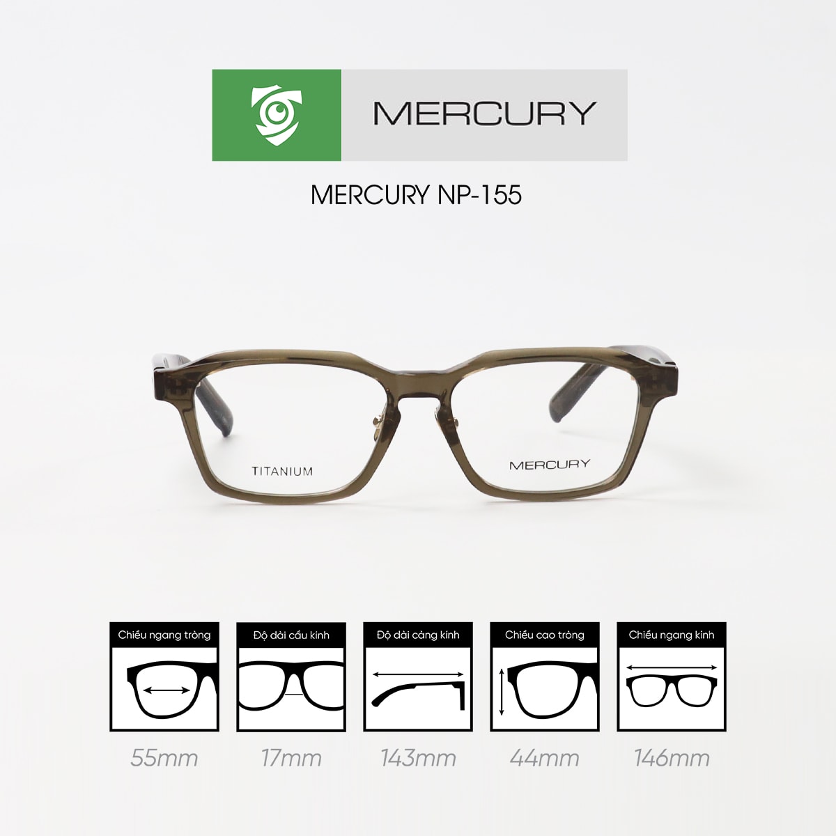 Gọng kính MERCURY NP-155 - Ảnh 6