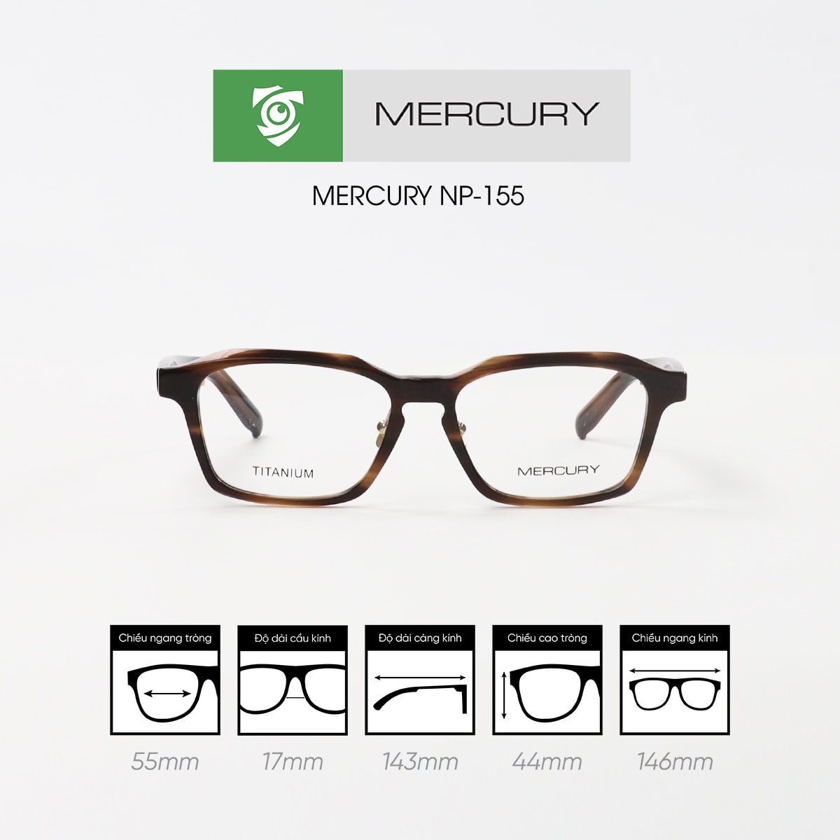 Gọng kính MERCURY NP-155 - Ảnh 7
