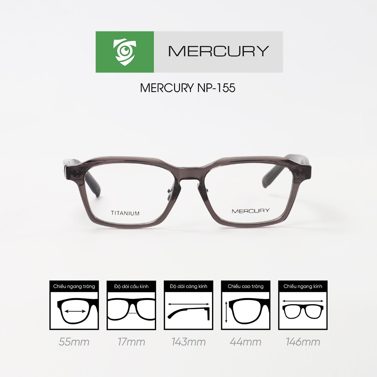 Gọng kính MERCURY NP-155 - Ảnh 5