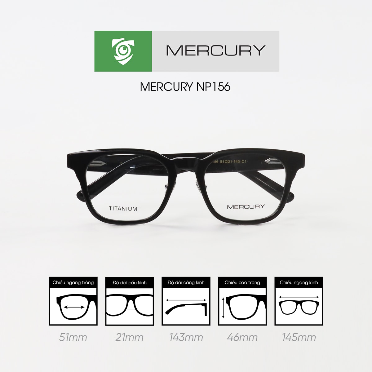 Gọng kính MERCURY NP-156 - Ảnh 4