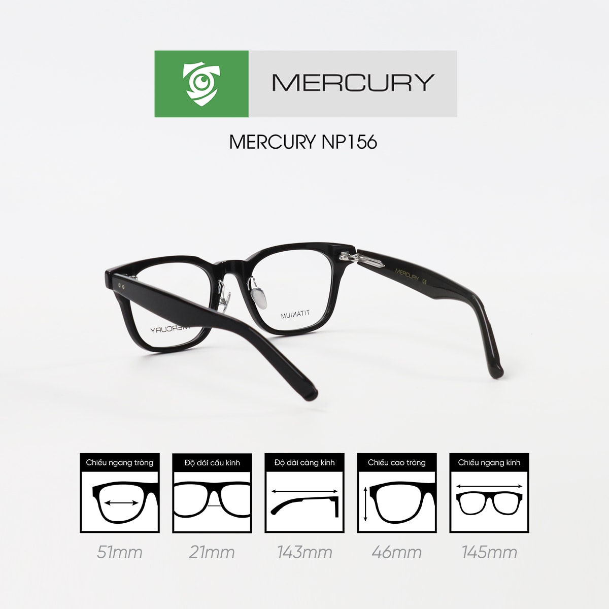 Gọng kính MERCURY NP-156 - Ảnh 3