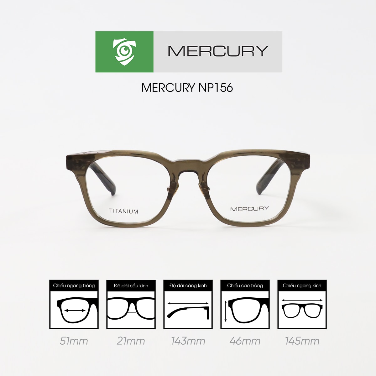 Gọng kính MERCURY NP-156 - Ảnh 6