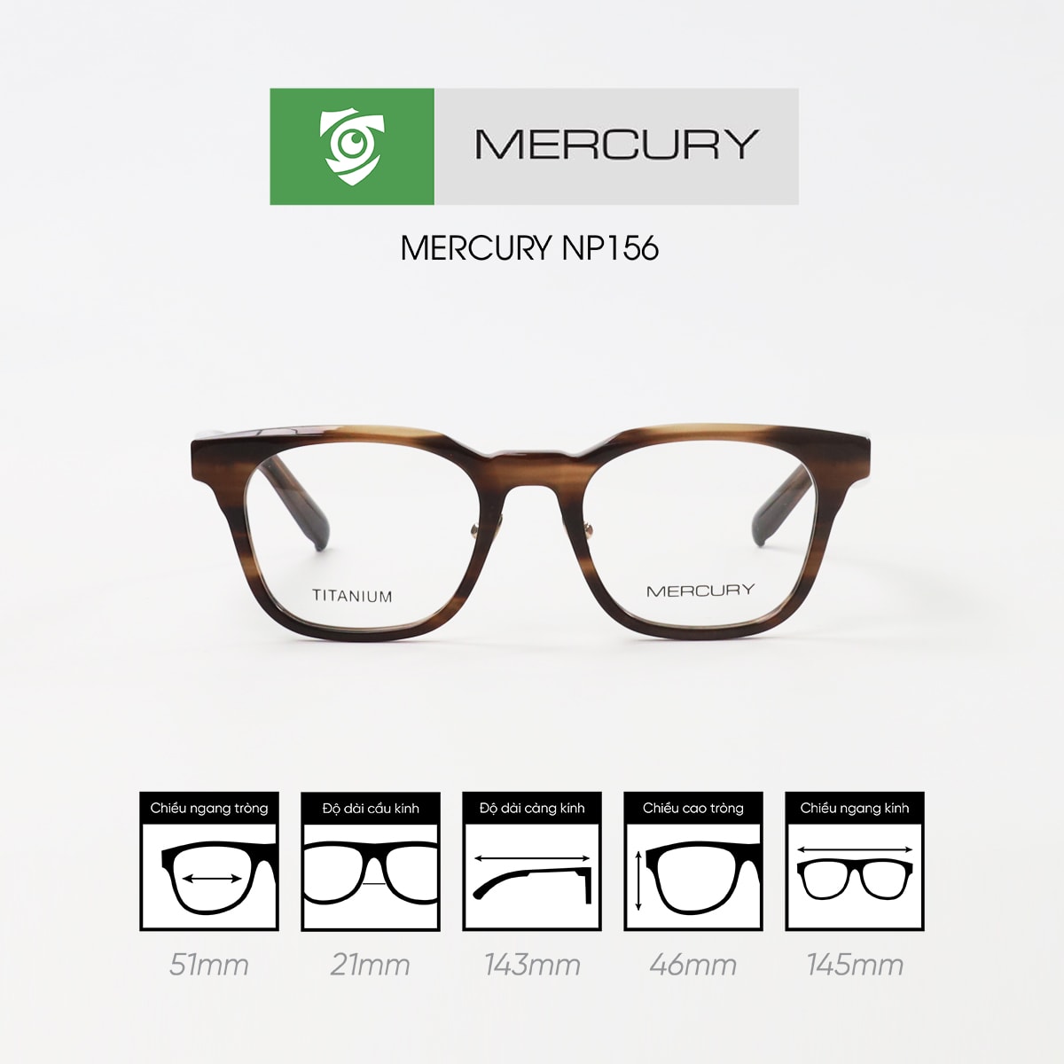 Gọng kính MERCURY NP-156 - Ảnh 8