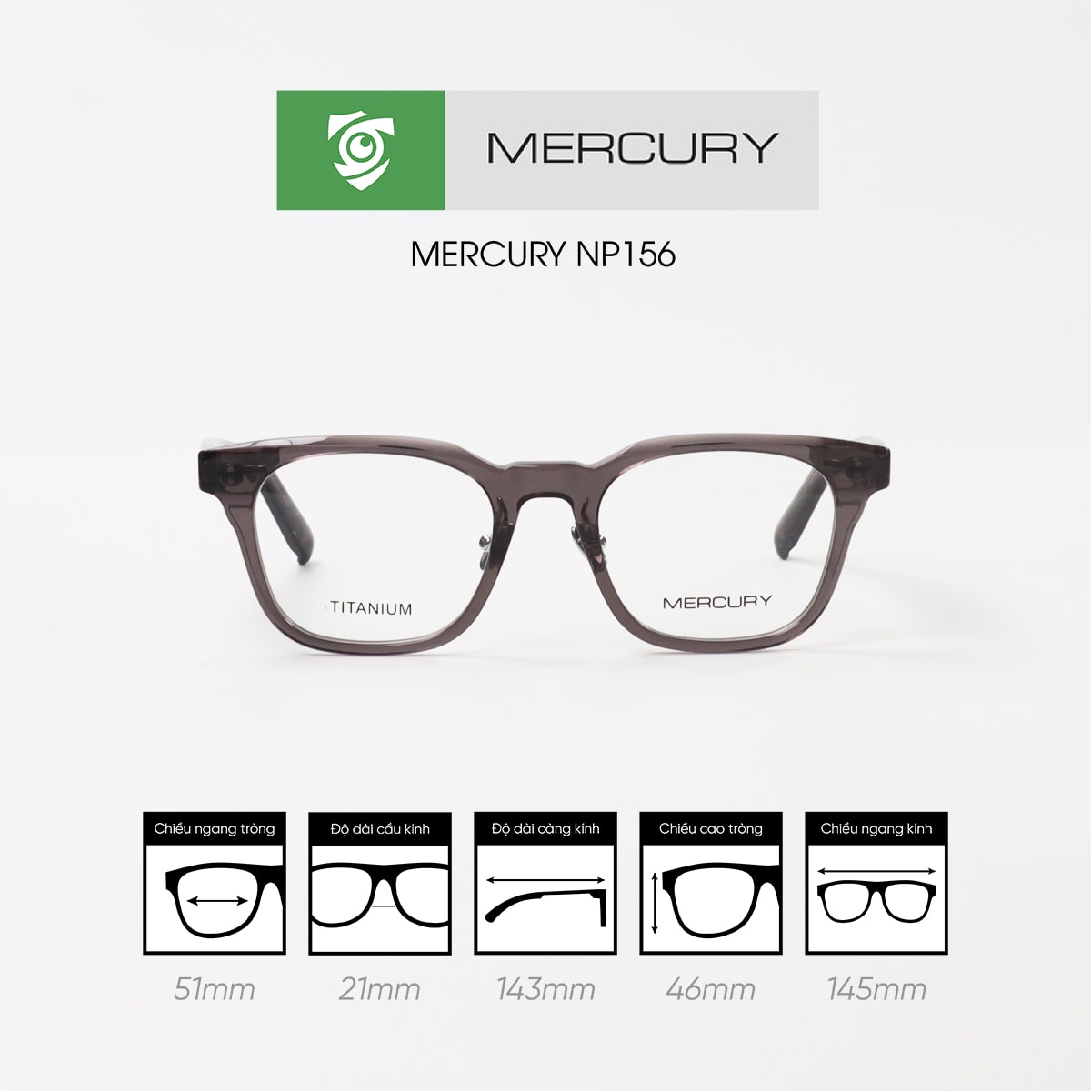 Gọng kính MERCURY NP-156 - Ảnh 5