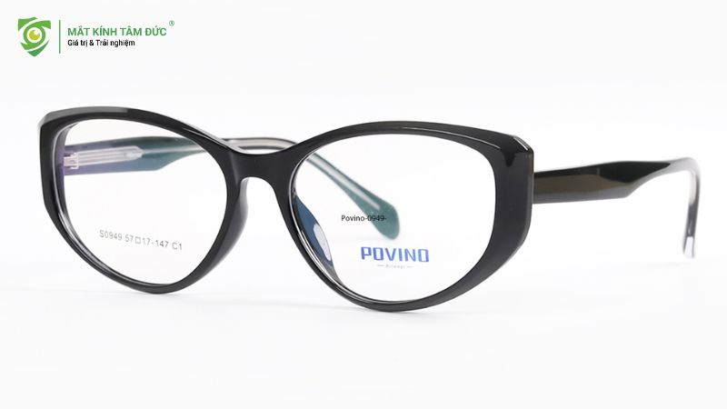 Gọng kính nhựa POVINO PO0949 chất liệu nhựa TR90