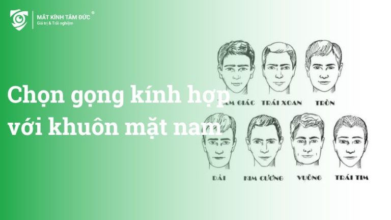 chọn gọng kính cận phù hợp với khuôn mặt nam