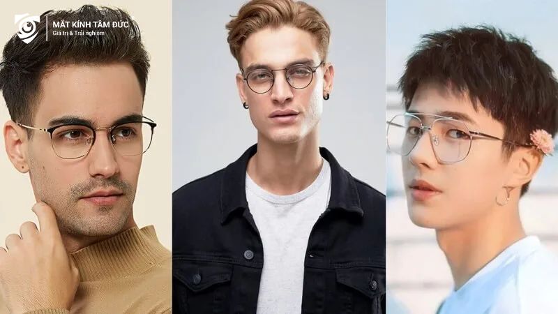 Các kiểu gọng kính được nhiều nam giới ưa thích