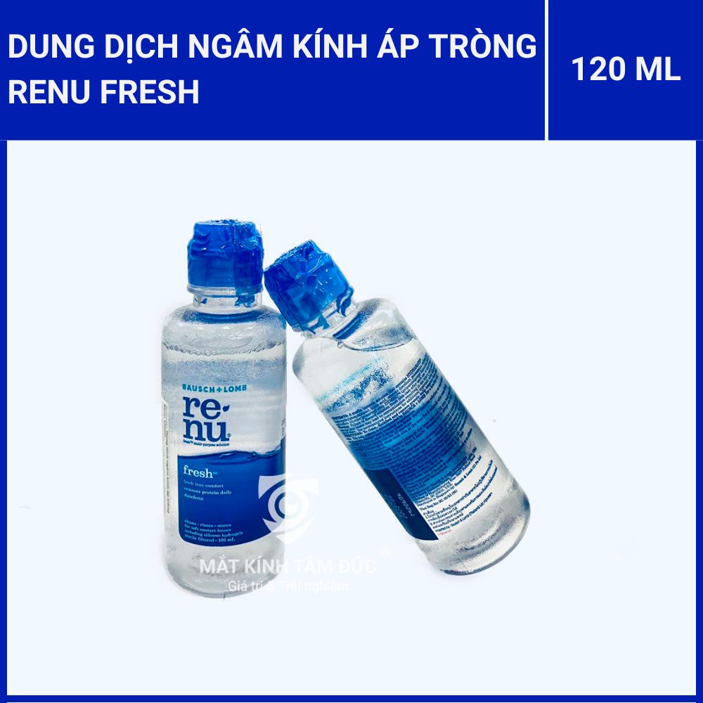 Dung dịch ngâm kính áp tròng Renu Fresh 60ml/120ml/355ml - Ảnh 2