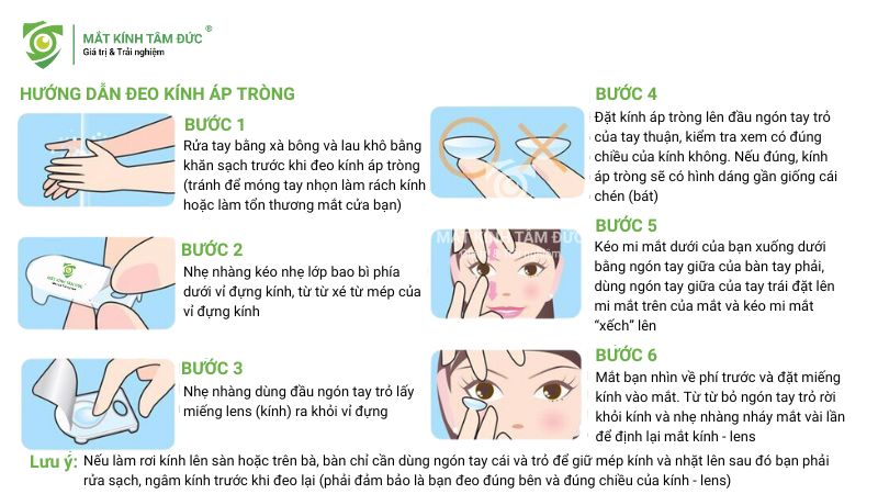 Hướng dẫn đeo kính áp tròng
