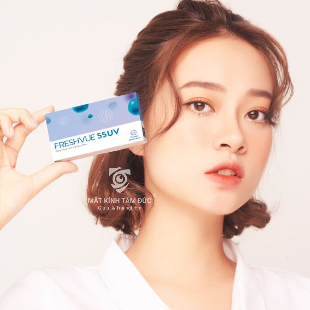 Kính áp tròng FreshVue 55 UV 3 tháng (6 chiếc/hộp) - Ảnh 2