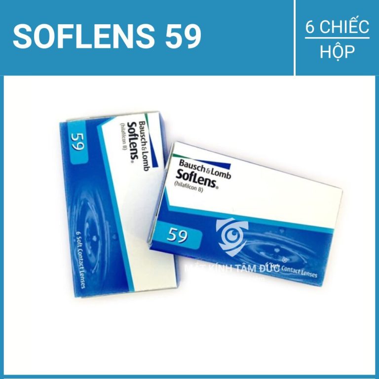 Kính áp tròng Soflens 59 1 tháng (6 chiếc/hộp)