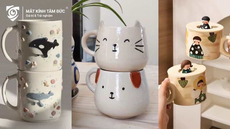 Những chiếc cốc đôi dễ thương là quà tặng sinh nhật cho nam ý nghĩa, mang lại không gian ấm cúng và đầy sáng tạo