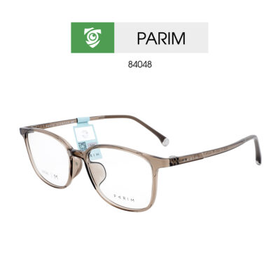 Gọng kính PARIM 84048 T1 - màu nâu - gọng kính oval - size M - ảnh mặt bên sản phẩm