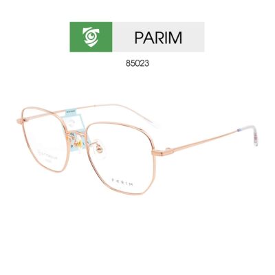 Gọng kính PARIM 85023 K2 - màu vàng hồng - gọng kính đa giác - ảnh mặt bên sản phẩm