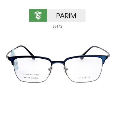 Gọng kính PARIM 85142 S1C - màu xanh đen - size XL - ảnh chụp mặt trước sản phẩm