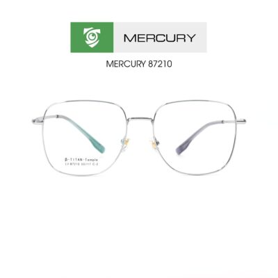 Gọng kính MERCURY LV87210 C2 - màu BẠC - loại gọng kính đa giác - hình chụp mặt trước sản phẩm