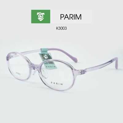 Gọng kính trẻ em PARIM K3003 V1 - màu tím - chất liệu nhựa - hình chụp mặt bên sản phẩm
