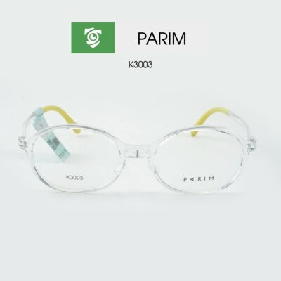 Gọng kính trẻ em PARIM K3003 W1 - màu trắng - chất liệu nhựa - hình chụp mặt trước sản phẩm
