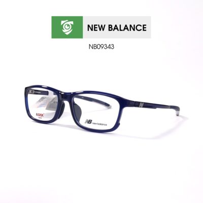 Gọng kính New Balance NB09343 C03 - màu xanh dương - gọng kính chữ nhật - hình chụp mặt bên sản phẩm