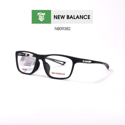 Gọng kính New Balance NB09382 C05 - màu đen nhám - khung kính chữ nhật - hình chụp mặt bên sản phẩm