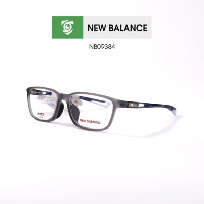 Gọng kính New Balance NB09384 C03 - màu xám đậm - khung kính chữ nhật - hình chụp mặt bên sản phẩm