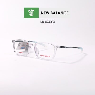 Gọng kính New Balance NBL09400X C02 - màu trắng - gọng kính chữ nhật - ảnh chụp mặt bên sản phẩm