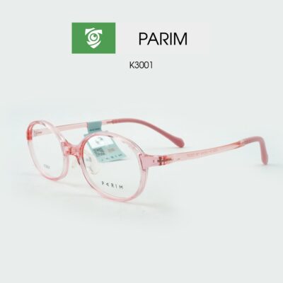 Gọng kính trẻ em PARIM K3001 P1 - màu hồng - chất liệu nhựa - hình chụp mặt bên sản phẩm