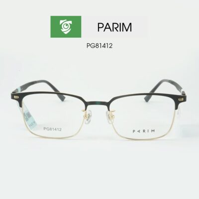 Gọng kính PARIM PG81412 B2 - màu đen vàng - ảnh chụp mặt trước sản phẩm