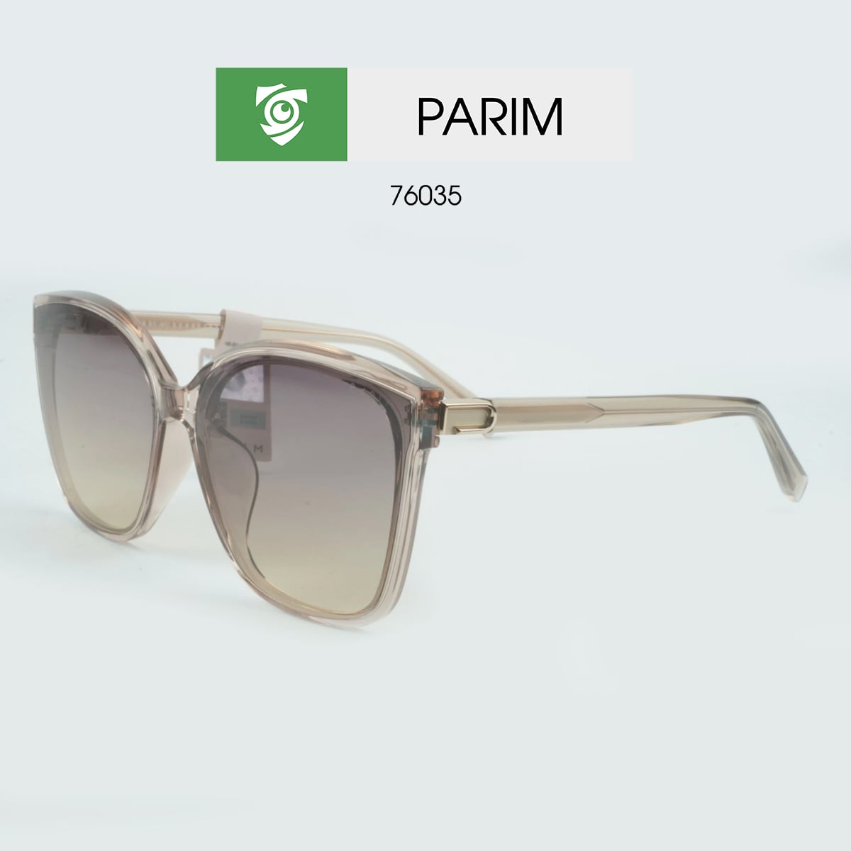 Kính mát PARIM 76035 T1 - nâu trà - hình chụp mặt bên sản phẩm