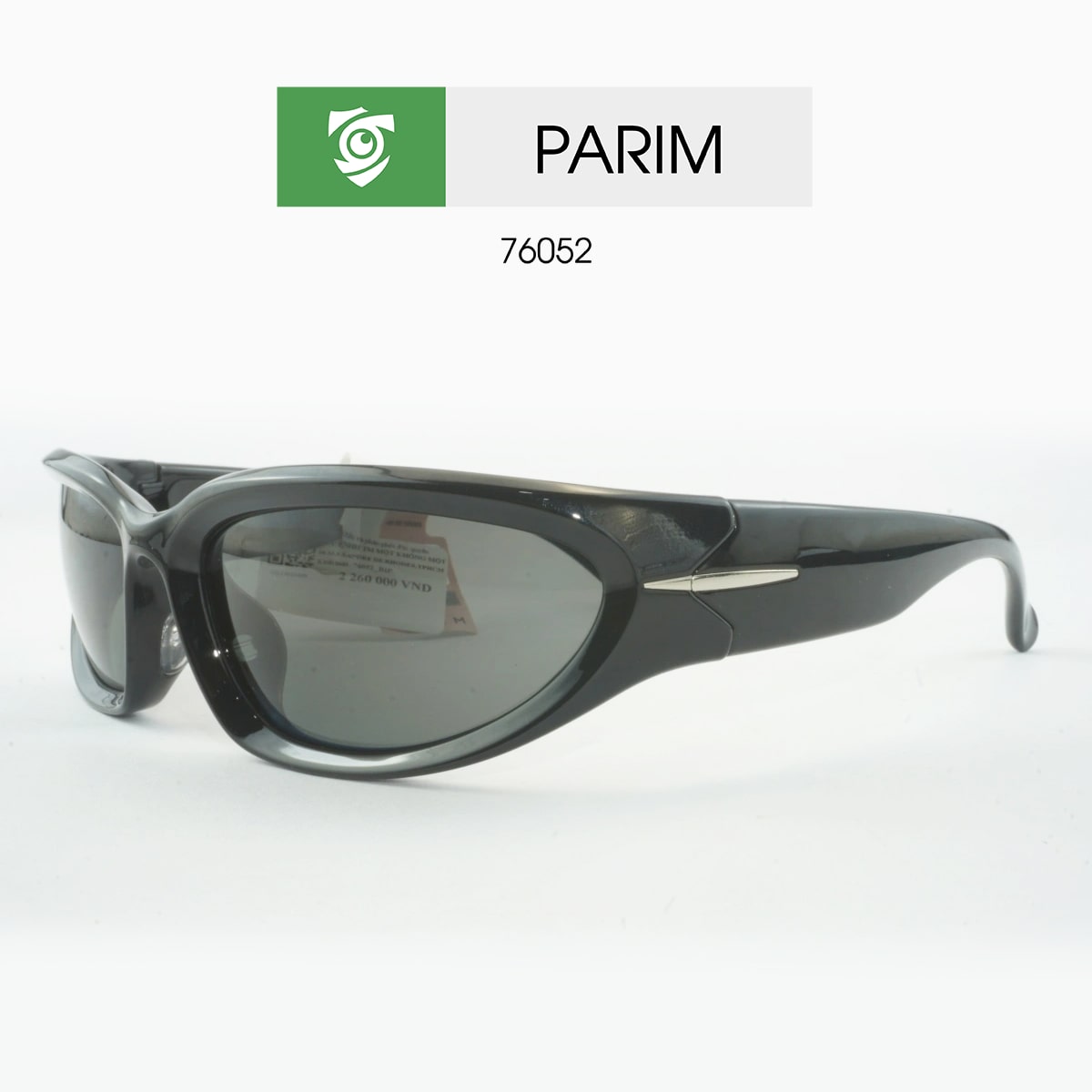 Kính mát PARIM 76052 B1P - màu ĐEN BÓNG - hình chụp mặt bên sản phẩm