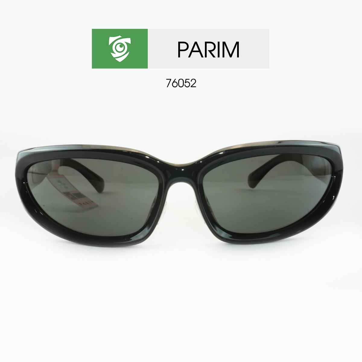 Kính mát PARIM 76052 B1P - màu ĐEN BÓNG - hình chụp mặt trước sản phẩm